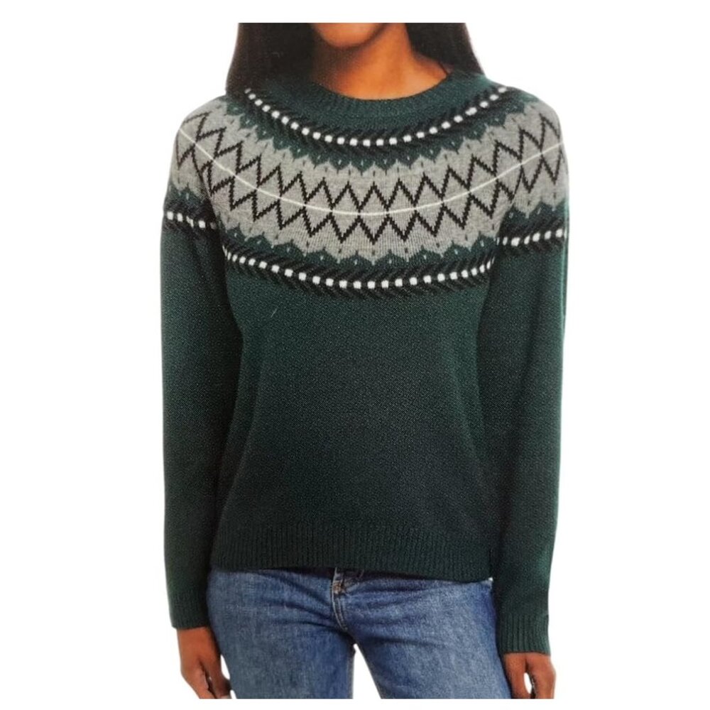 NWT Weatherproof Vintage Women's Pullover Knit Sweater Green Size XL $60 FFF342
